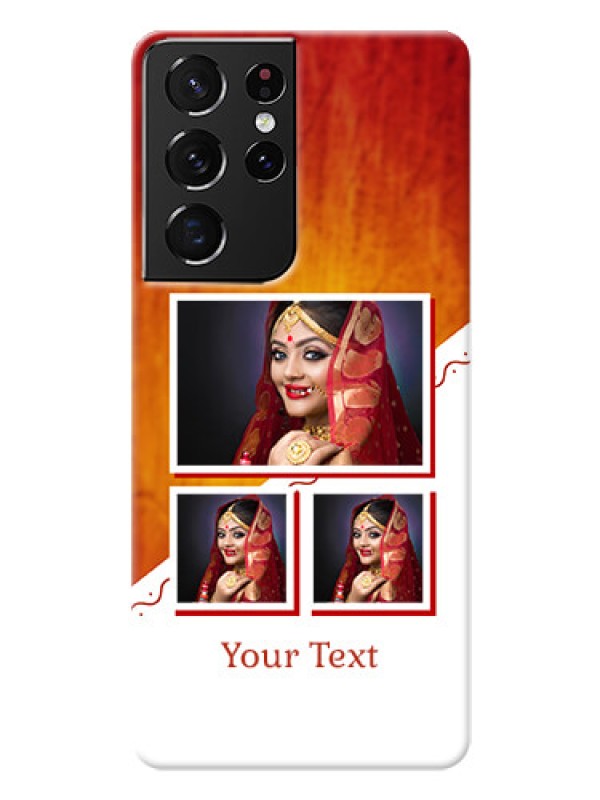 Custom Galaxy S21 Ultra Personalised Phone Cases: Wedding Memories Design  