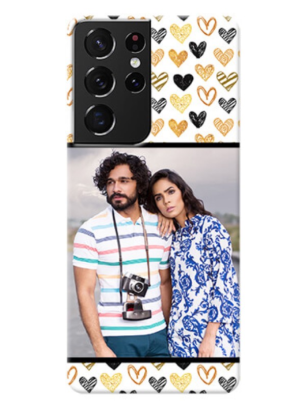 Custom Galaxy S21 Ultra Personalized Mobile Cases: Love Symbol Design