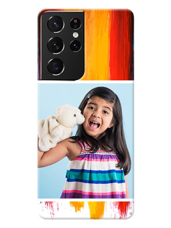 Custom Galaxy S21 Ultra custom phone covers: Multi Color Design