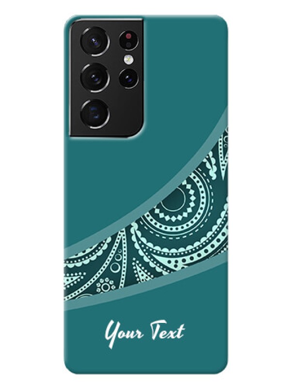 Custom Galaxy S21 Ultra Custom Phone Covers: semi visible floral Design
