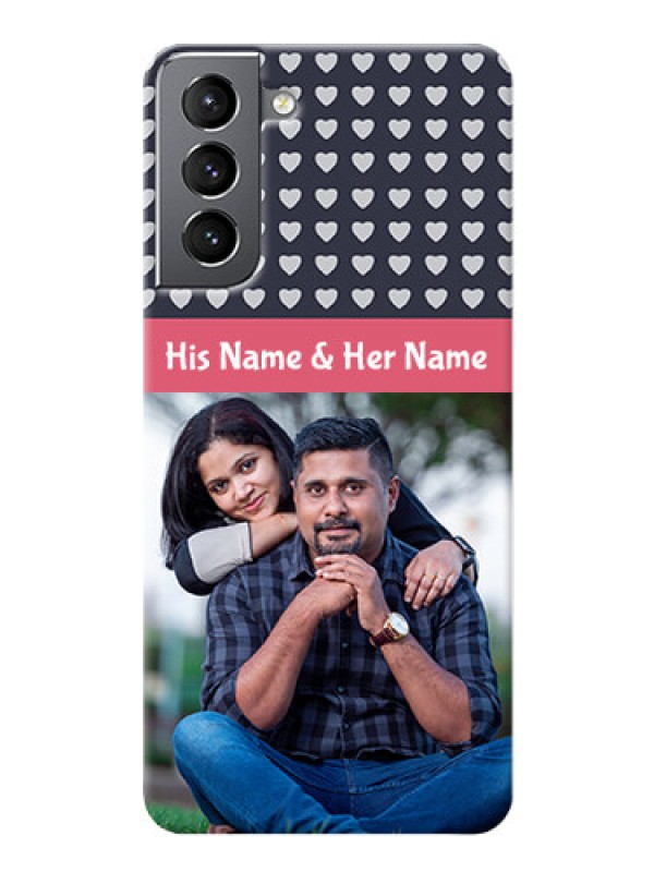 Custom Galaxy S21 Custom Mobile Case with Love Symbols Design