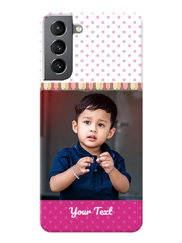 Custom Galaxy S21 custom mobile cases: Cute Girls Cover Design