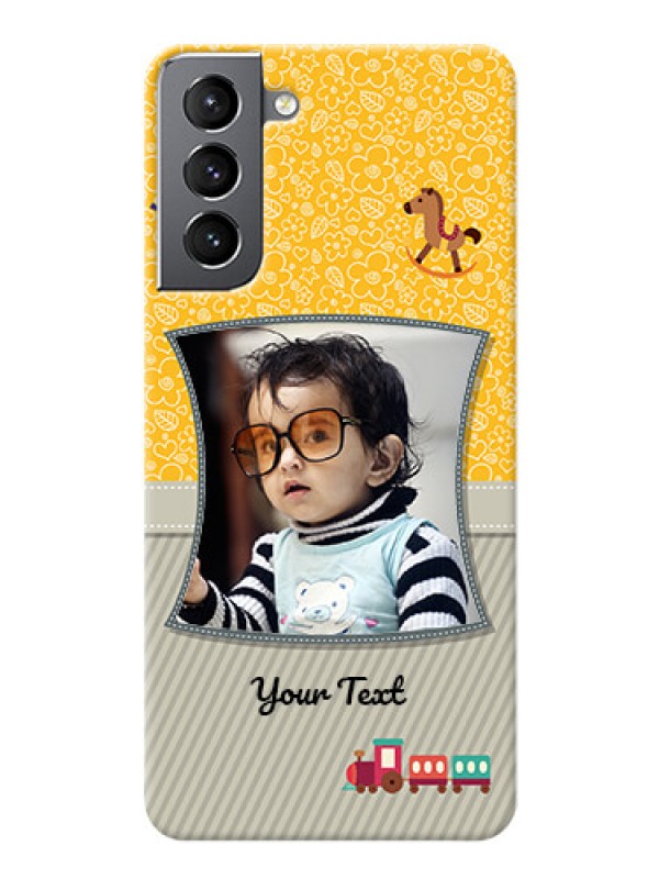 Custom Galaxy S21 Mobile Cases Online: Baby Picture Upload Design