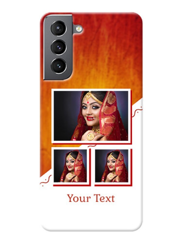 Custom Galaxy S21 Personalised Phone Cases: Wedding Memories Design  