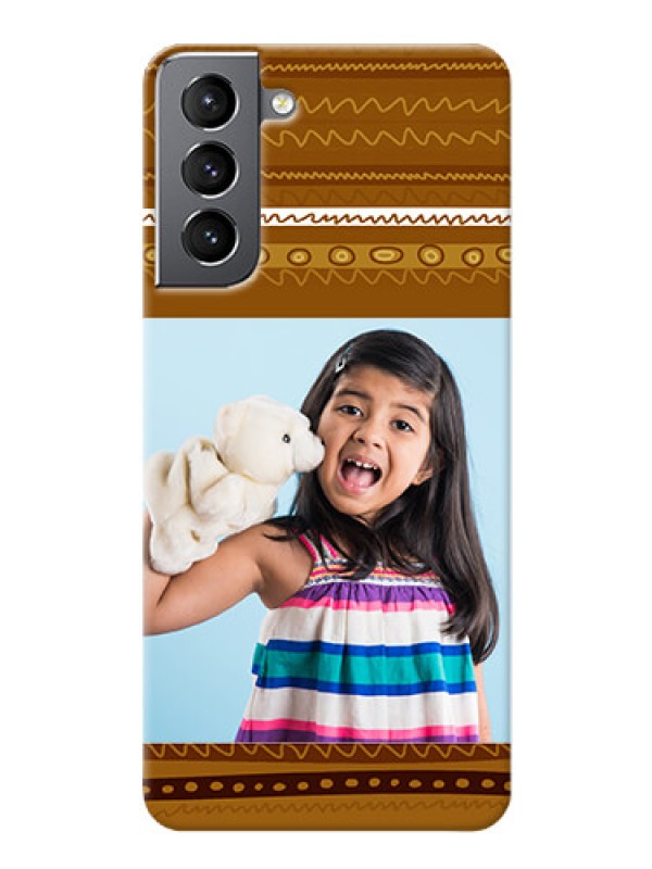 Custom Galaxy S21 Mobile Covers: Friends Picture Upload Design 