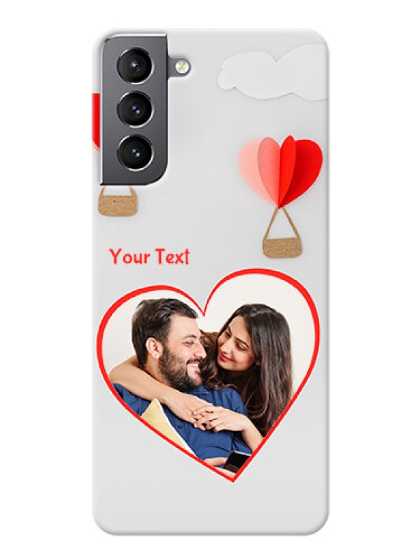 Custom Galaxy S21 Phone Covers: Parachute Love Design
