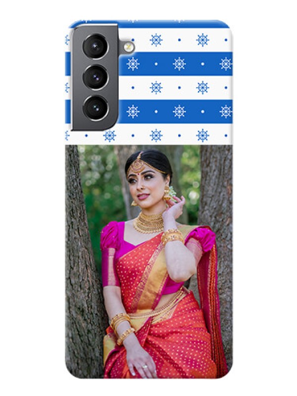 Custom Galaxy S21 custom mobile covers: Snow Pattern Design