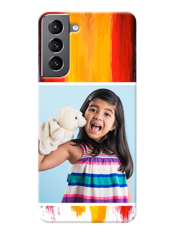 Custom Galaxy S21 custom phone covers: Multi Color Design