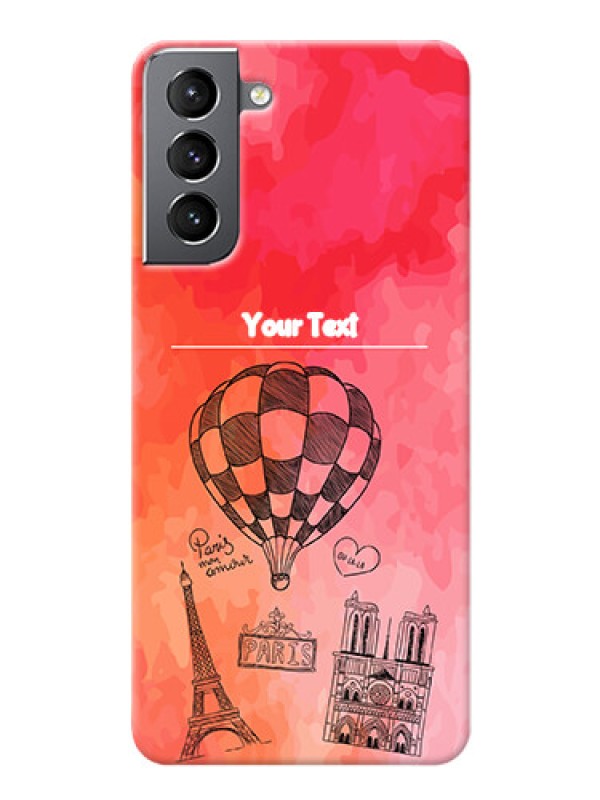 Custom Galaxy S21 Personalized Mobile Covers: Paris Theme Design