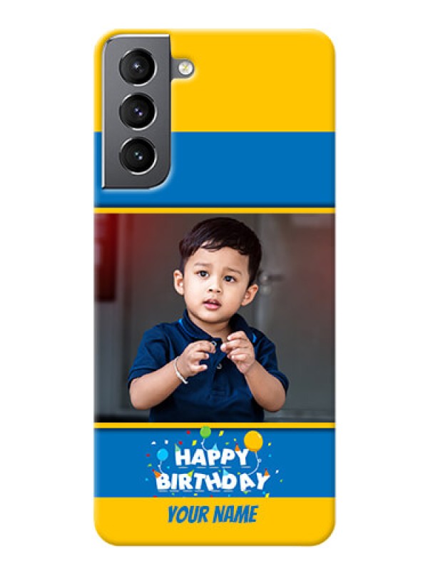 Custom Galaxy S21 Mobile Back Covers Online: Birthday Wishes Design
