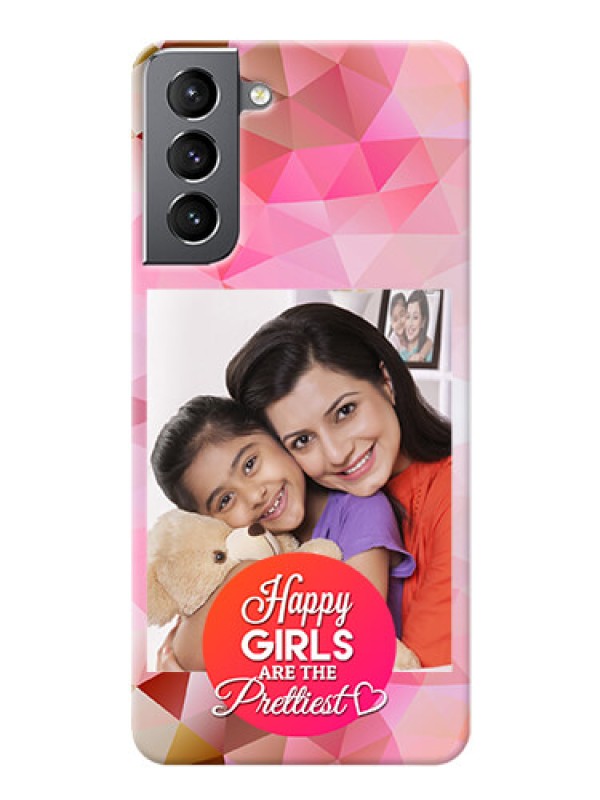 Custom Galaxy S21 Personalized Phone Covers: Abstract Triangle Design