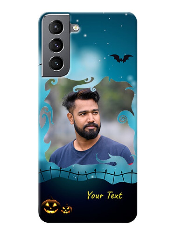Custom Galaxy S21 Personalised Phone Cases: Halloween frame design