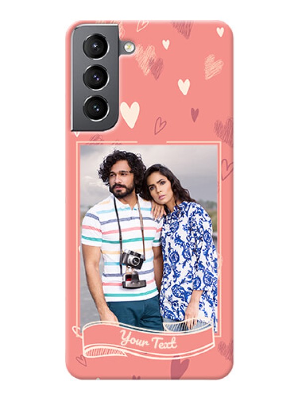 Custom Galaxy S21 custom mobile phone cases: love doodle art Design