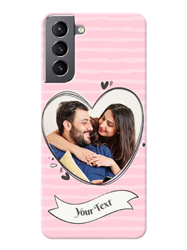 Custom Galaxy S21 custom mobile phone covers: Vintage Heart Design