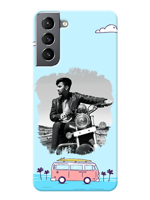 Custom Galaxy S21 Mobile Covers Online: Travel & Adventure Design