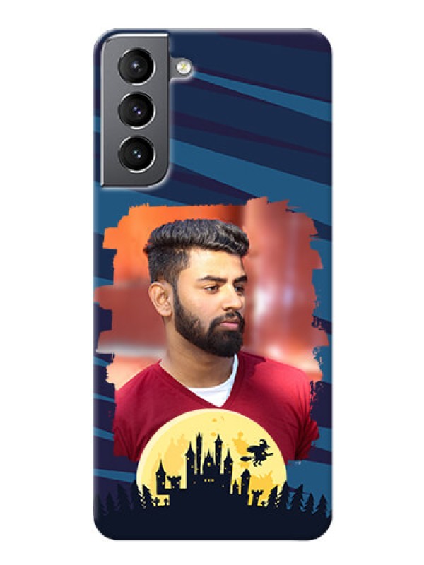 Custom Galaxy S21 Back Covers: Halloween Witch Design 