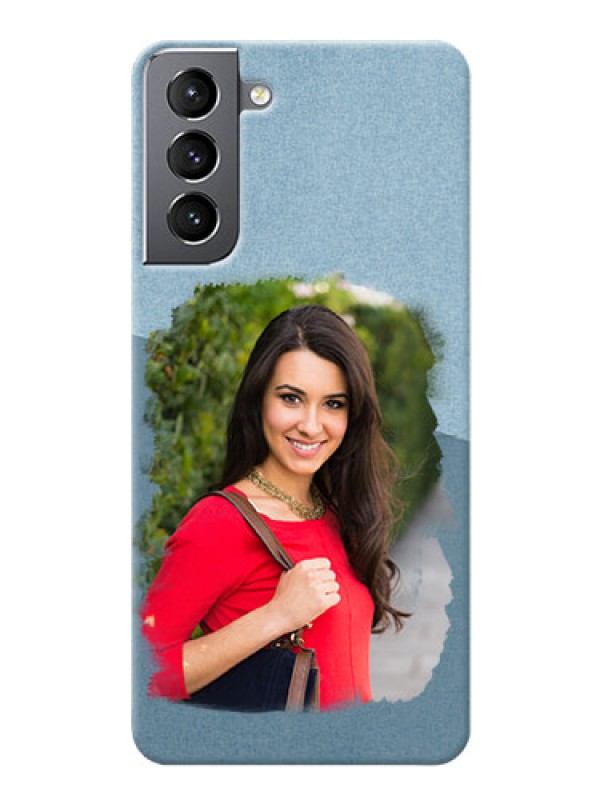 Custom Galaxy S21 custom mobile phone covers: Grunge Line Art Design