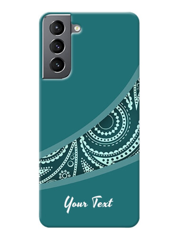 Custom Galaxy S21 Custom Phone Covers: semi visible floral Design