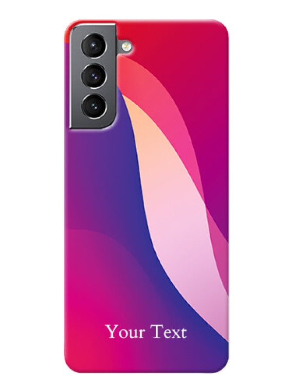 Custom Galaxy S21 Mobile Back Covers: Digital abstract Overlap Design