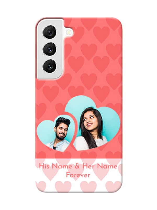 Custom Galaxy S22 5G personalized phone covers: Couple Pic Upload Design