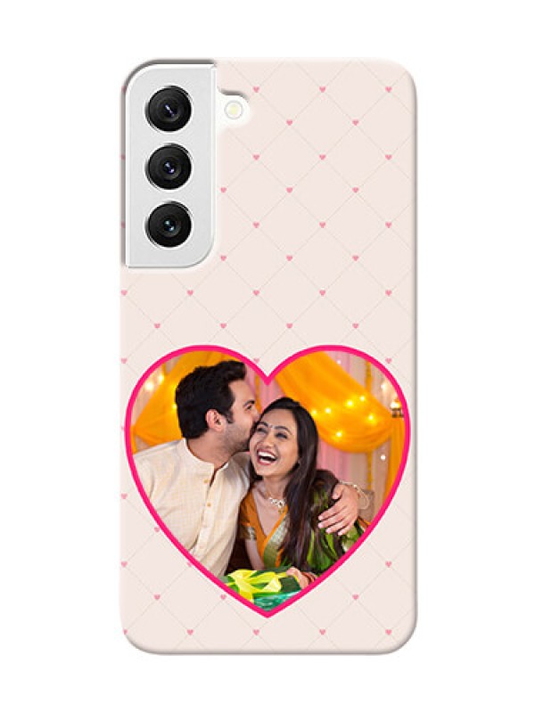 Custom Galaxy S22 5G Personalized Mobile Covers: Heart Shape Design