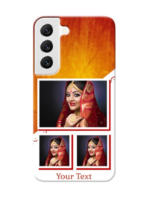 Custom Galaxy S22 5G Personalised Phone Cases: Wedding Memories Design 