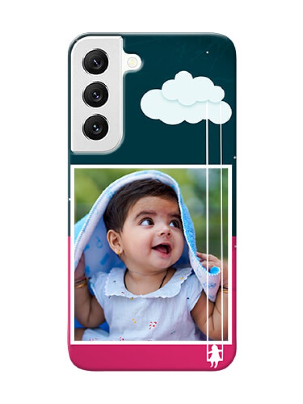 Custom Galaxy S22 5G custom phone covers: Cute Girl with Cloud Design