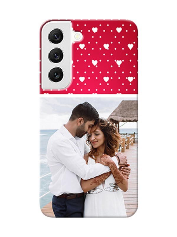 Custom Galaxy S22 5G custom back covers: Hearts Mobile Case Design