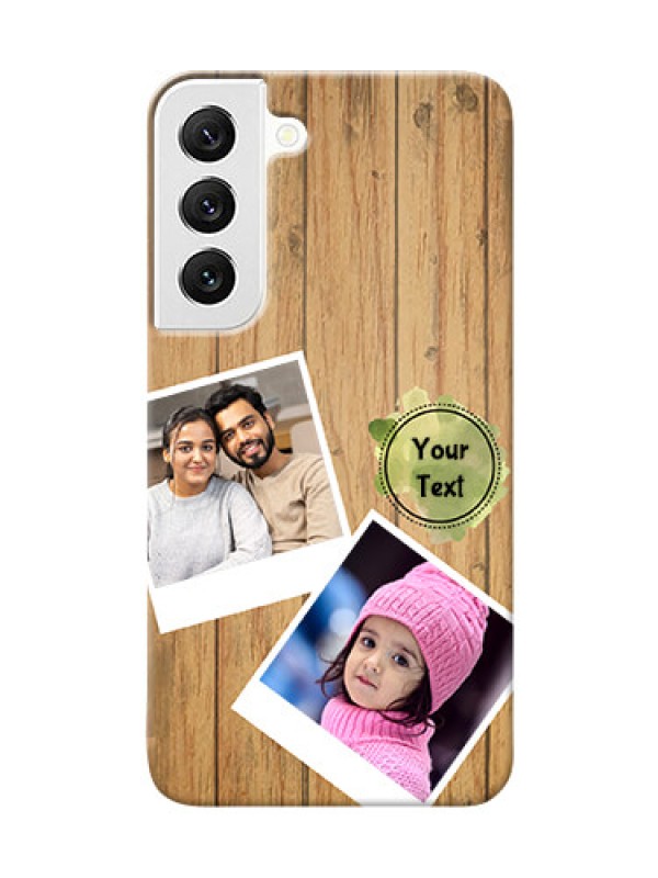 Custom Galaxy S22 5G Custom Mobile Phone Covers: Wooden Texture Design