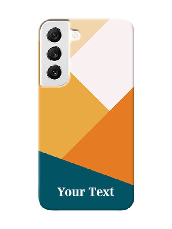 Custom Galaxy S22 5G Custom Phone Cases: Stacked Multi-colour Design