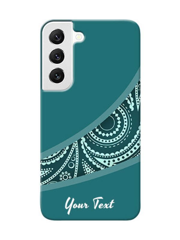 Custom Galaxy S22 5G Custom Phone Covers: semi visible floral Design