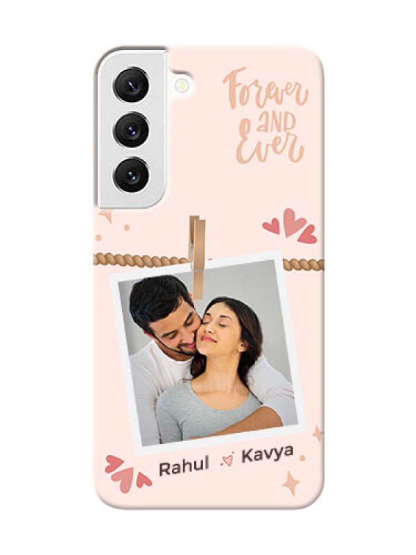 Custom Galaxy S22 5G Phone Back Covers: Forever and ever love Design