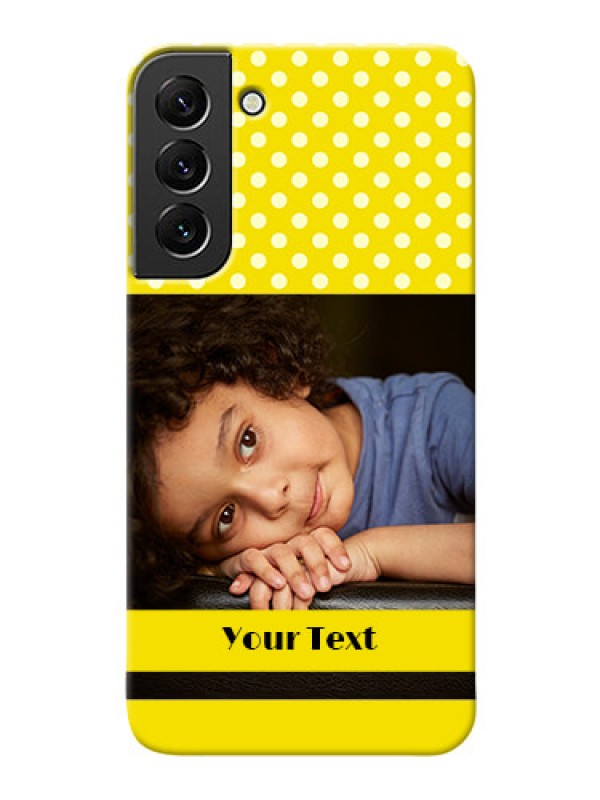 Custom Galaxy S22 Plus 5G Custom Mobile Covers: Bright Yellow Case Design