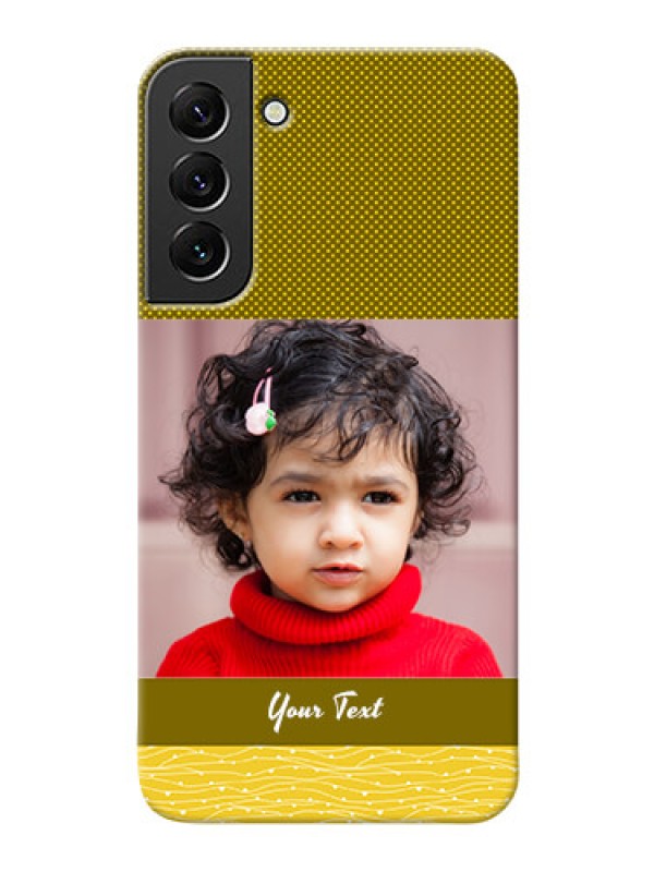 Custom Galaxy S22 Plus 5G custom mobile back covers: Simple Green Color Design