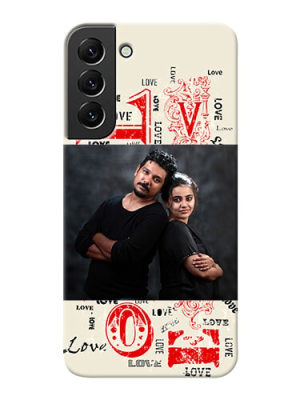 Custom Galaxy S22 Plus 5G mobile cases online: Trendy Love Design Case