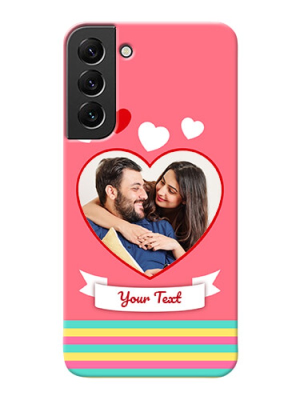 Custom Galaxy S22 Plus 5G Personalised mobile covers: Love Doodle Design