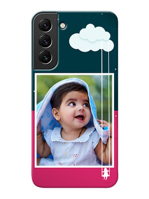 Custom Galaxy S22 Plus 5G custom phone covers: Cute Girl with Cloud Design