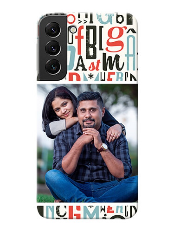Custom Galaxy S22 Plus 5G custom mobile phone covers: Alphabet Design