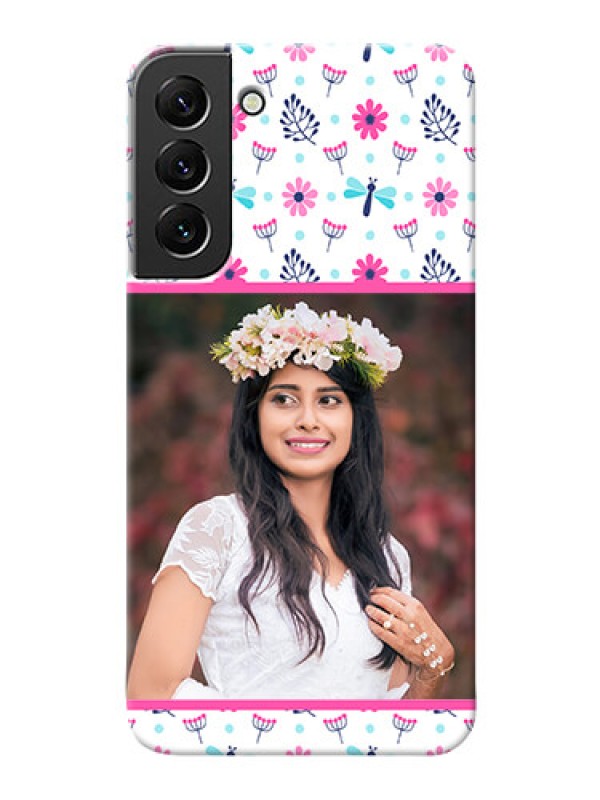 Custom Galaxy S22 Plus 5G Mobile Covers: Colorful Flower Design
