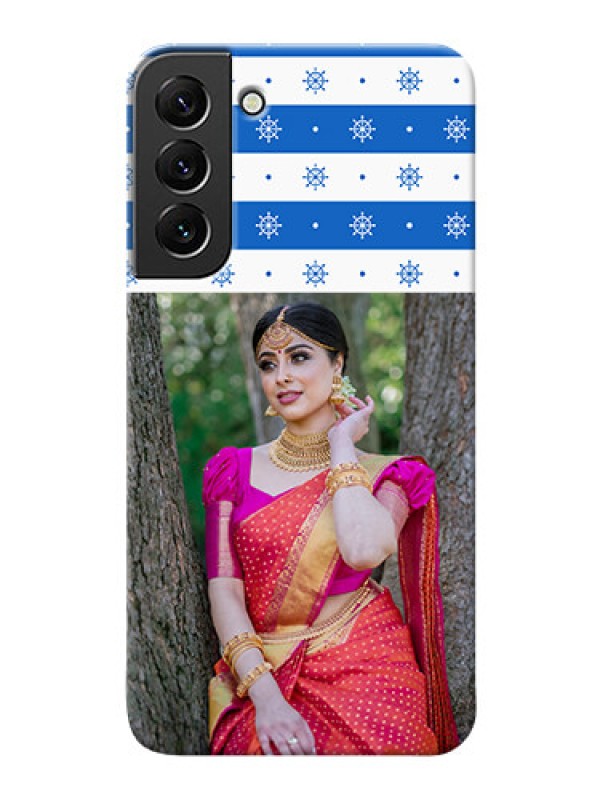 Custom Galaxy S22 Plus 5G custom mobile covers: Snow Pattern Design