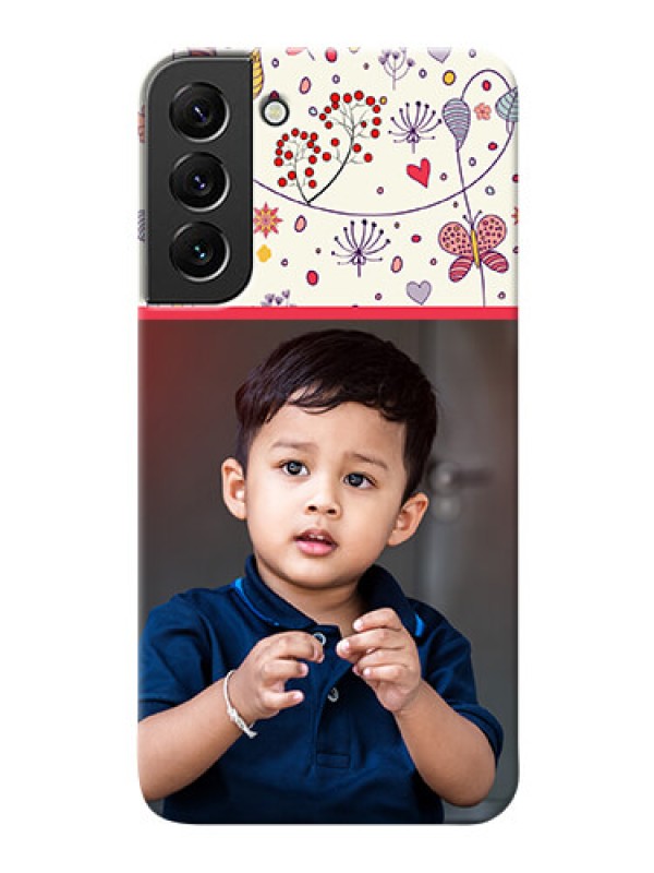 Custom Galaxy S22 Plus 5G phone back covers: Premium Floral Design