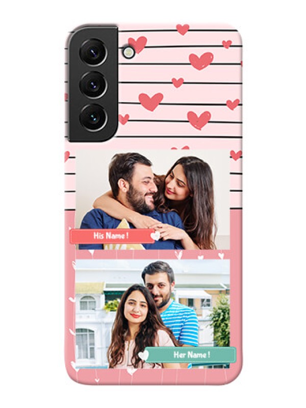 Custom Galaxy S22 Plus 5G custom mobile covers: Photo with Heart Design