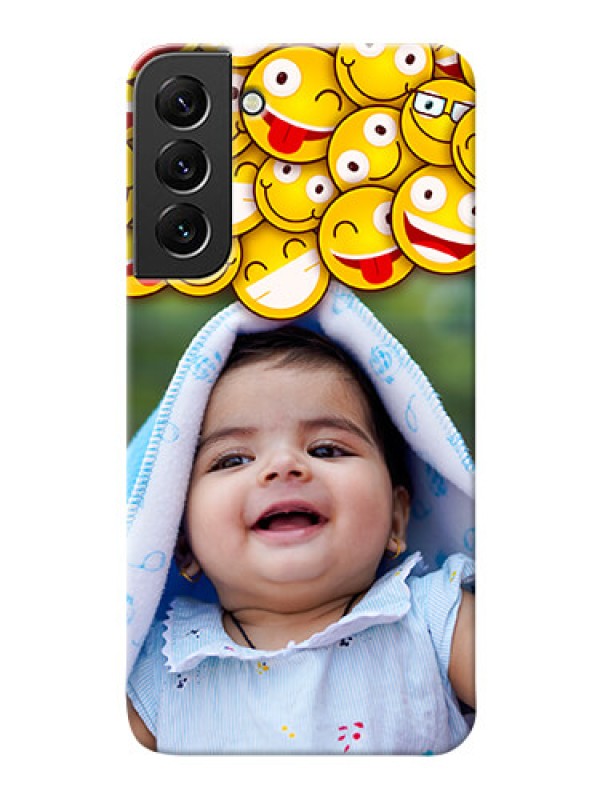 Custom Galaxy S22 Plus 5G Custom Phone Cases with Smiley Emoji Design