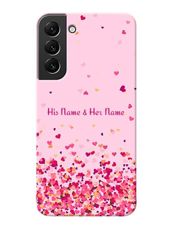 Custom Galaxy S22 Plus 5G Phone Back Covers: Floating Hearts Design