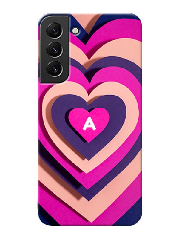Custom Galaxy S22 Plus 5G Custom Mobile Case with Cute Heart Pattern Design
