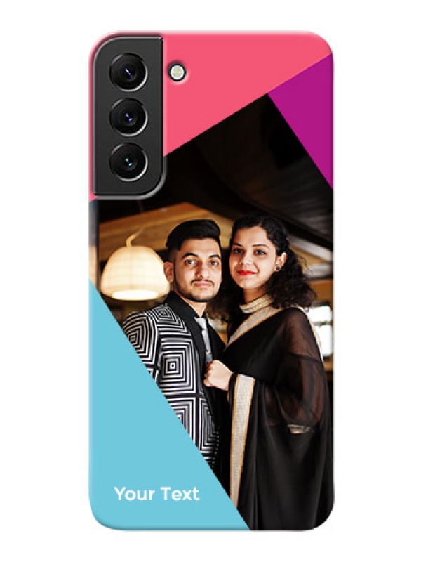 Custom Galaxy S22 Plus 5G Custom Phone Cases: Stacked Triple colour Design