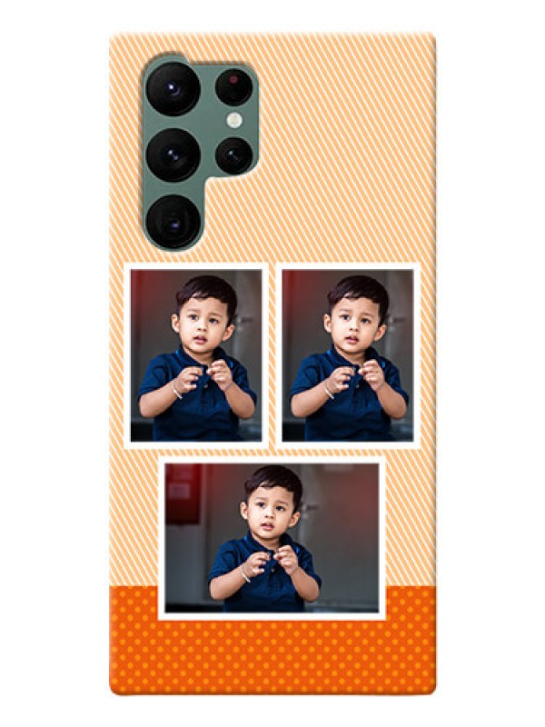 Custom Galaxy S22 Ultra 5G Mobile Back Covers: Bulk Photos Upload Design