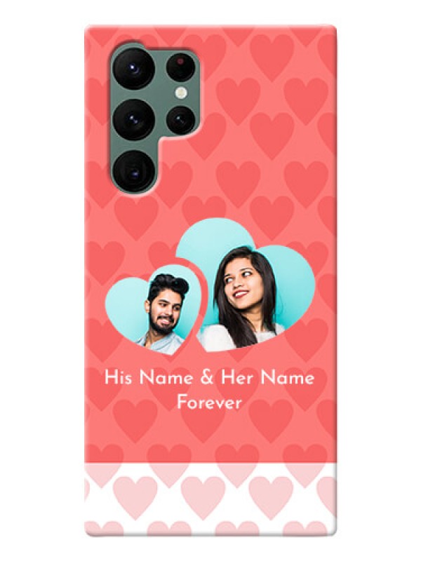Custom Galaxy S22 Ultra 5G personalized phone covers: Couple Pic Upload Design