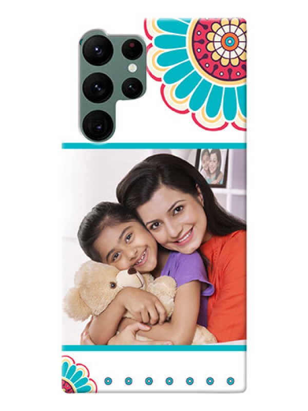 Custom Galaxy S22 Ultra 5G custom mobile phone cases: Flower Design