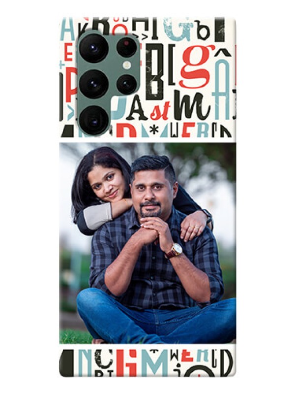 Custom Galaxy S22 Ultra 5G custom mobile phone covers: Alphabet Design
